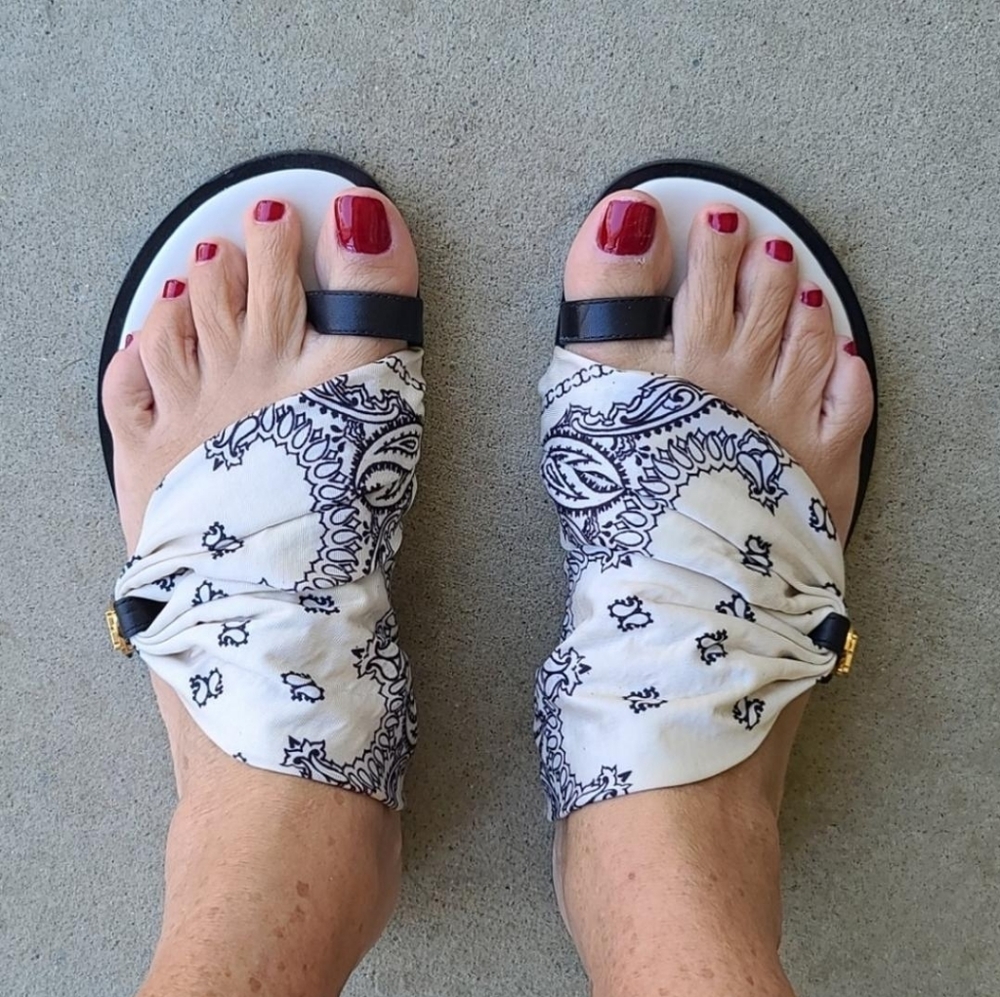 Tory Burch bandana sandals